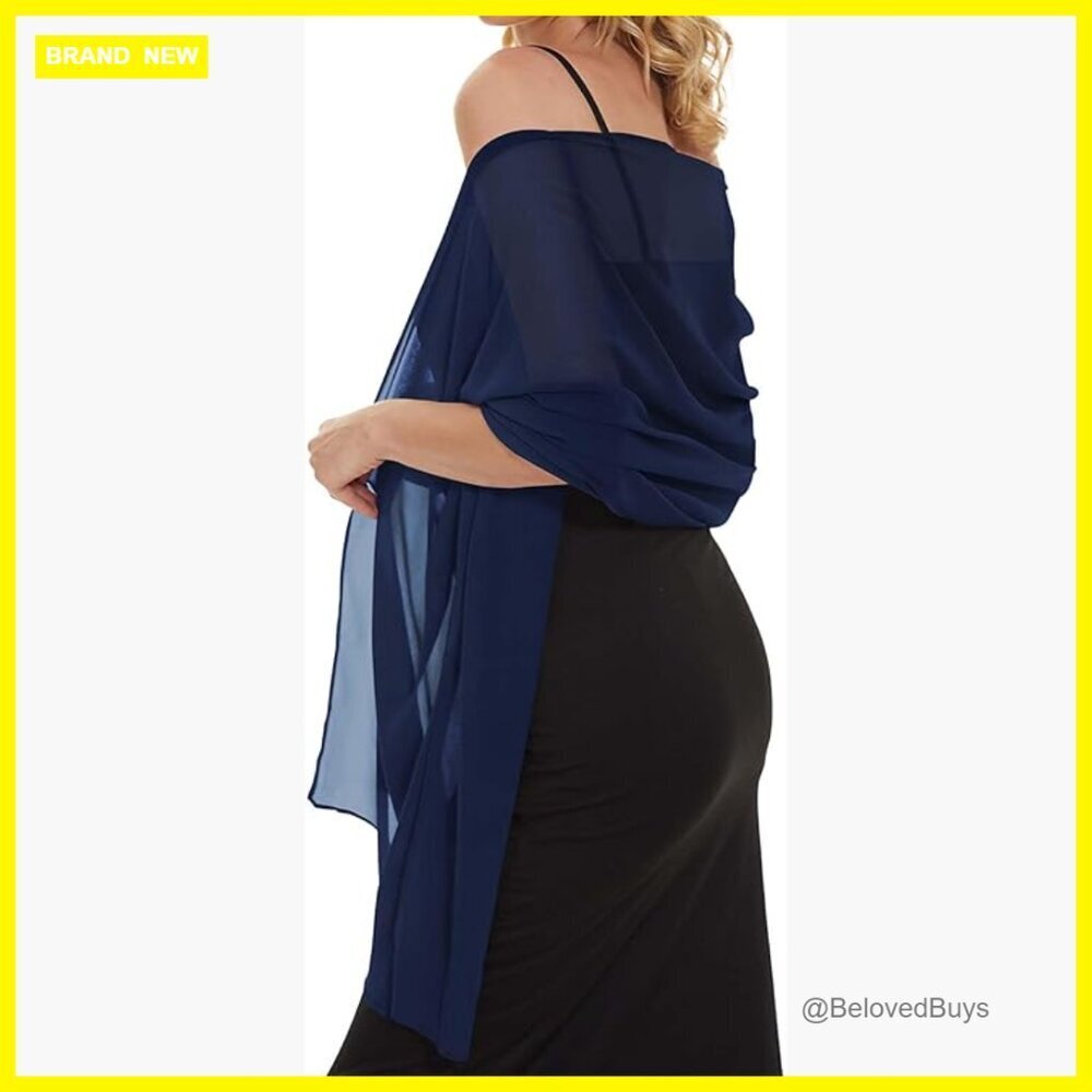 Lightweight Polyester Shawl Wrap 78x27 Inches for Evening Dresses